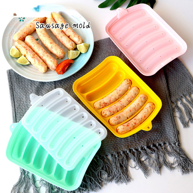 2PCS Sausage Stainless Steel Sausage Homemade Hot Dog 6 Cavity Sausage Food  Supplement Meat Glow Cookies Tray 11x13 Baking Pan - AliExpress