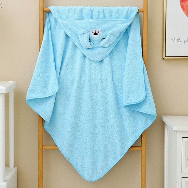 Asciugamano Con Cappuccio Per Bambini Futuhada - 80x80 Cm, Morbido, Assorbente, Bianco, Con Design Animale - Foto 7