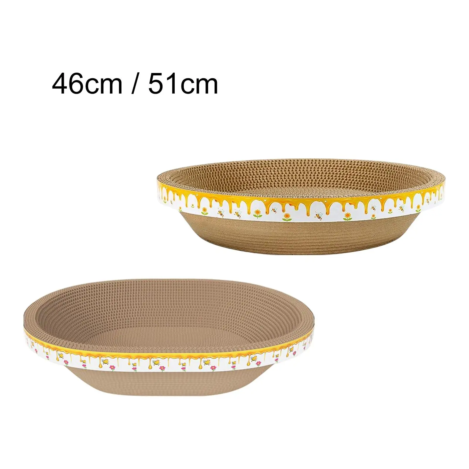 Bowl Shaped Cat Scratcher Sleeping Board Ornament Activity Toys Furniture Protection Scratching Pad for Indoor Cats Bedroom Yard