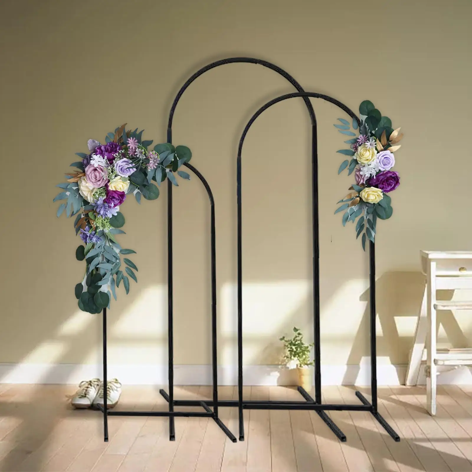 Artificial Flower Arch Decor Pueple Rose Flower Decor for The