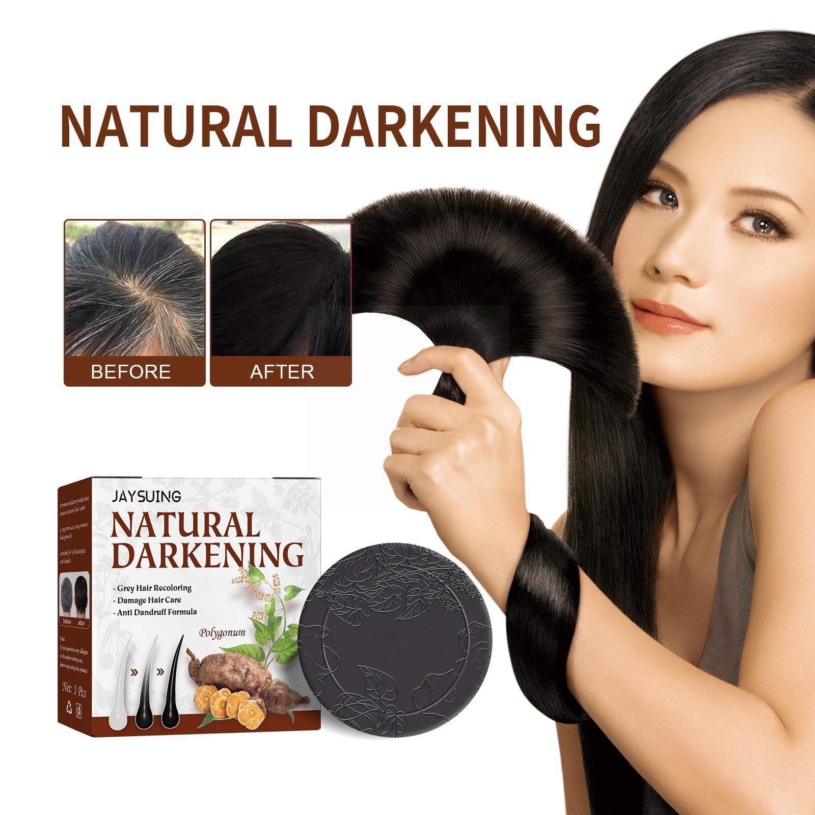 Best of Hair Darkening Shampoo Bar Soap Hair Nourishing Shampoo Organic Handmade Care Hair Polygonum Cleansing Soap Soap Natural Ha Y7I9 Reviews & Tips