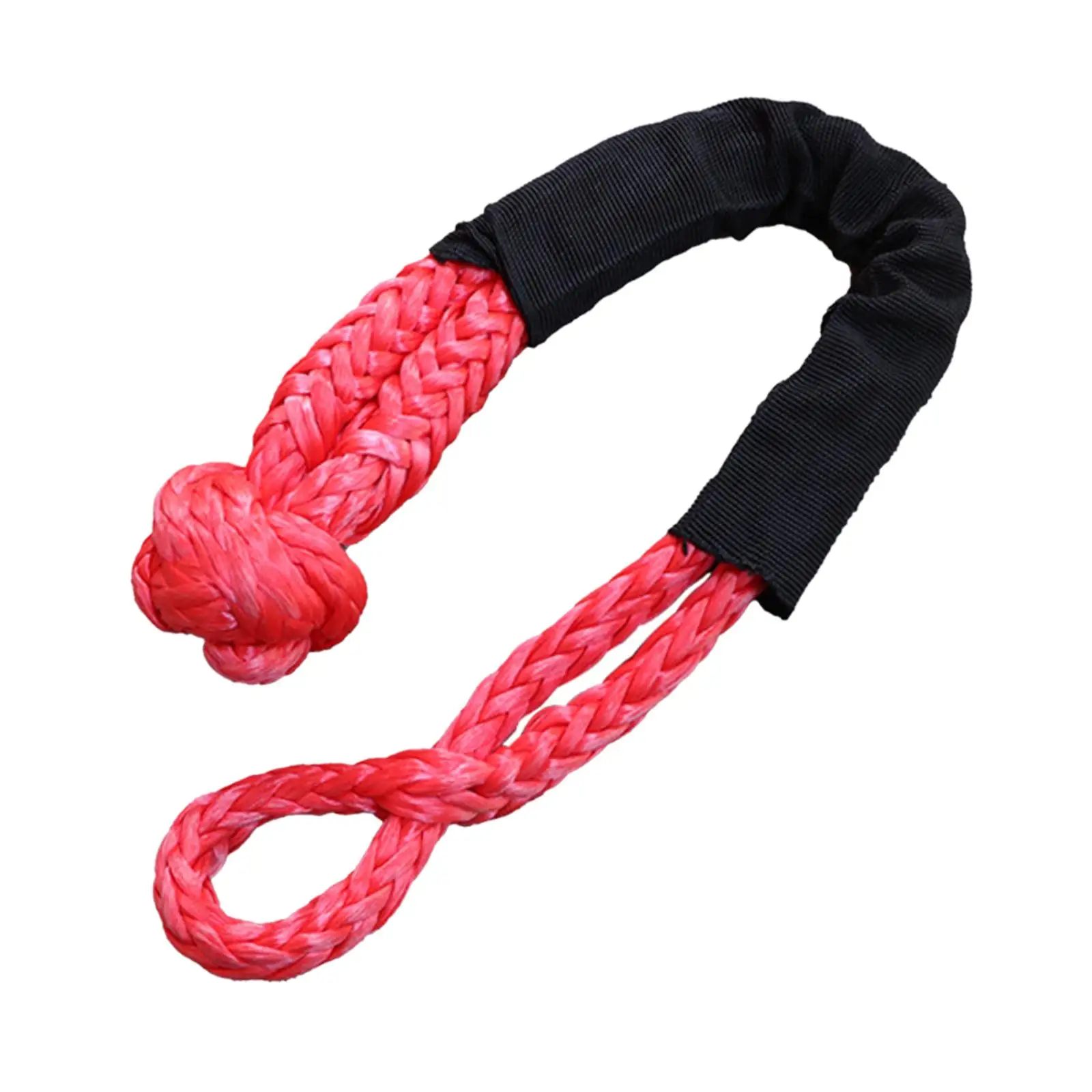 Soft Shackle Strong Easy to Use Oxford Cloth Fiber Versatile Tow Rope for Towing ATV UTV Vehicles Winches Trucks