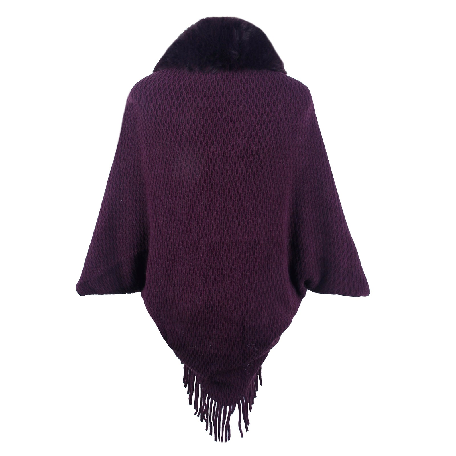 feminino, gola de pele sintética, tassel wraps,