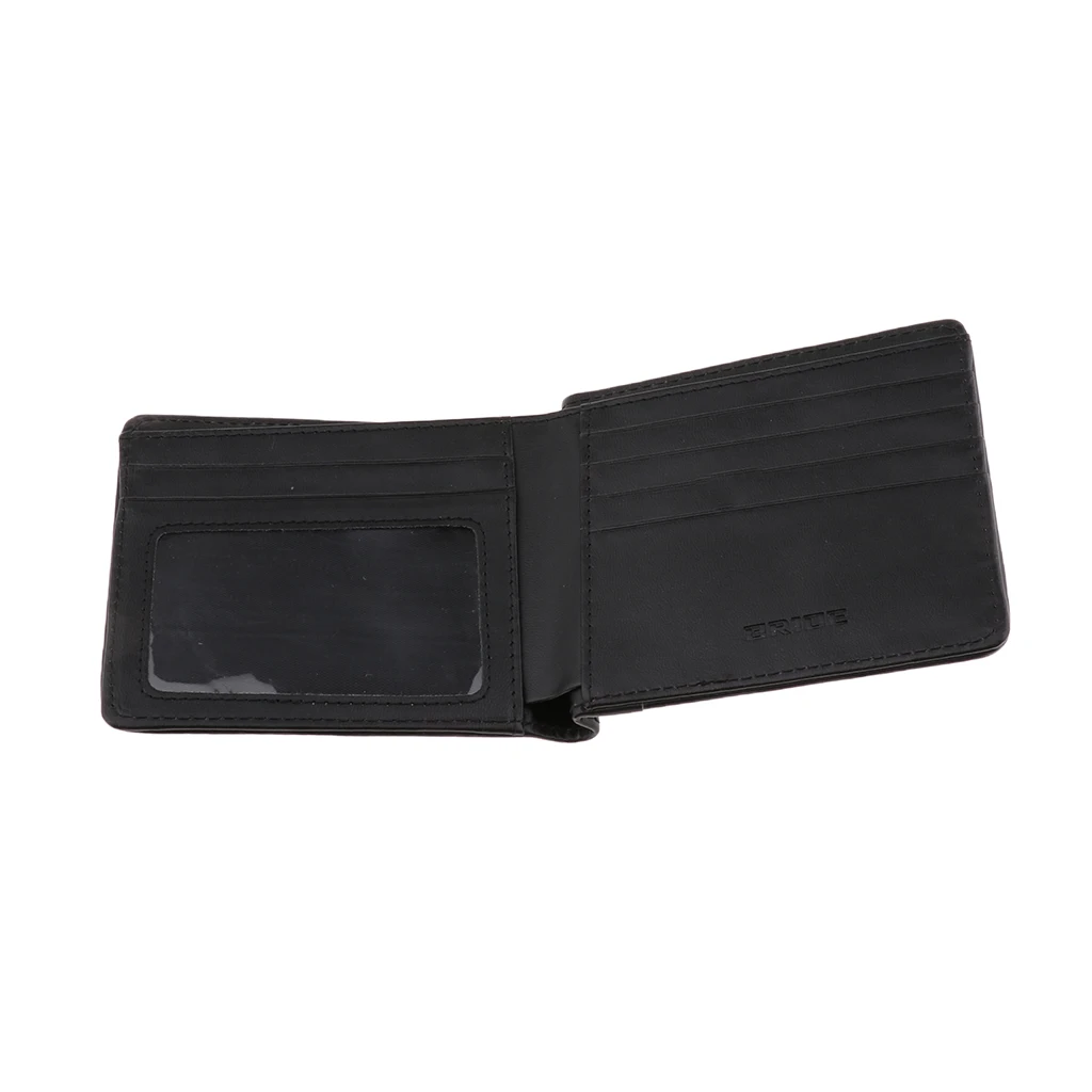 BRIDE Seat Black/Grey Gradation Logo Dark Bordered Wallet Custom Leather