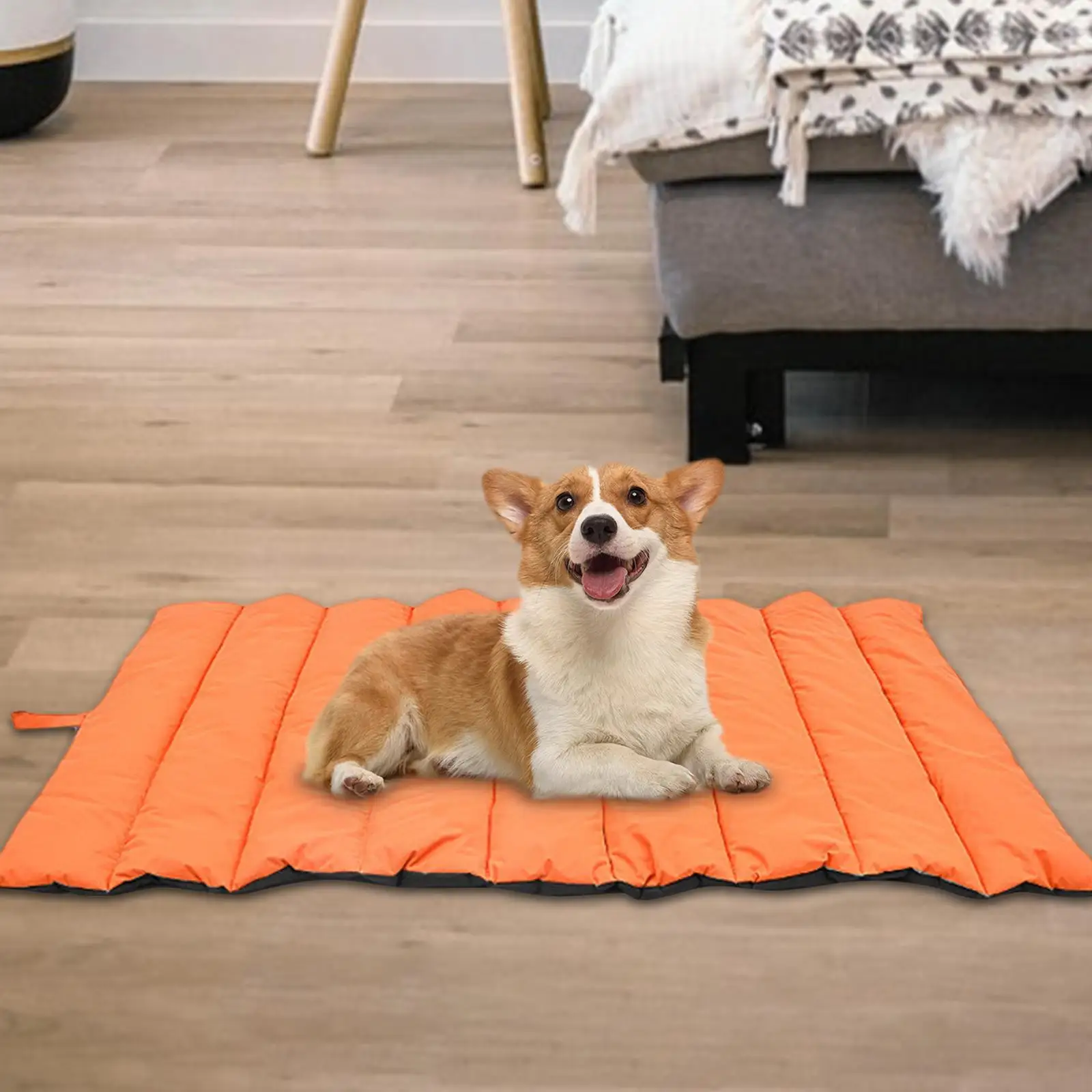 Indoor Outdoor Dog Crate Mat Breathable Sleeping Pad Pet Bed Mattress Cushion Blanket Dog Bed for Puppy Kitten Dogs Cats