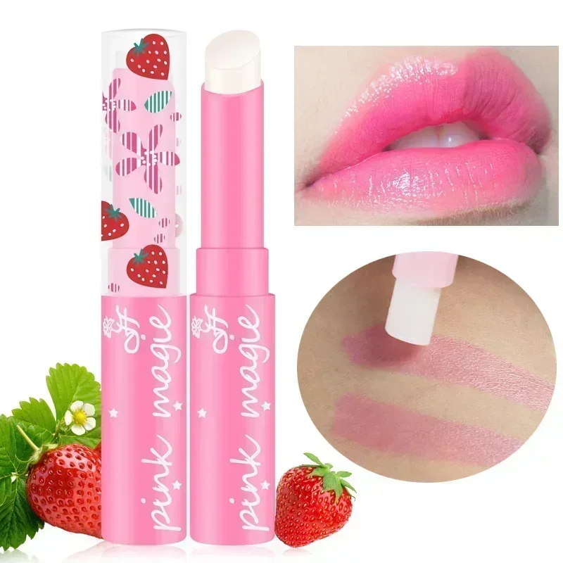 Best of 1PC Magic Strawberry Temperature Changing Color Lipstick Moisturizer Waterproof Lip Cream Lipstick Maquillajes Para Mujer Reviews & Tips