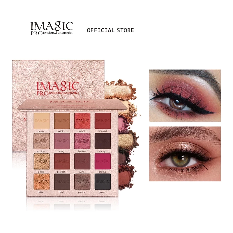 Best of IMAGIC New Arrival Charming Eyeshadow 16 Color Makeup Palette Matte Shimmer Pigmented Eye Shadow Powder Reviews & Tips