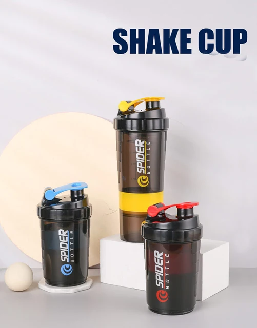 Vantage Shaker Botella Mezclador De Proteina Con Pastillero Vaso Termo  Cilindro Plastico Resistente Libre De BPA Gimnasio Batidor Suplementos