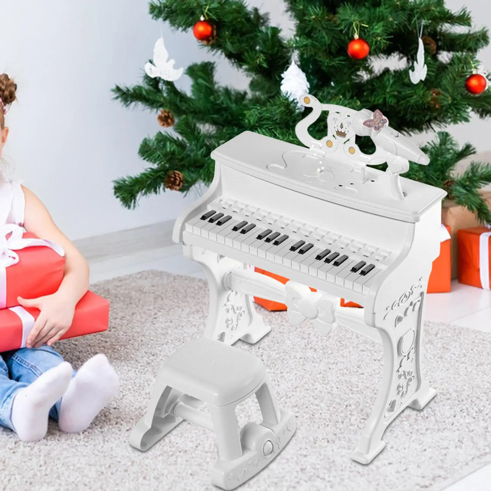 37 key Keyboard Piano Multifunctional Portable for Gift Exercise Girls