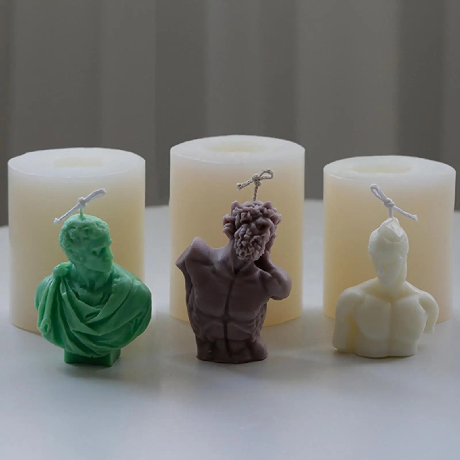 Portrait Human Candle Molds Silicone Casting Candle Making Soy Wax Soap Mold