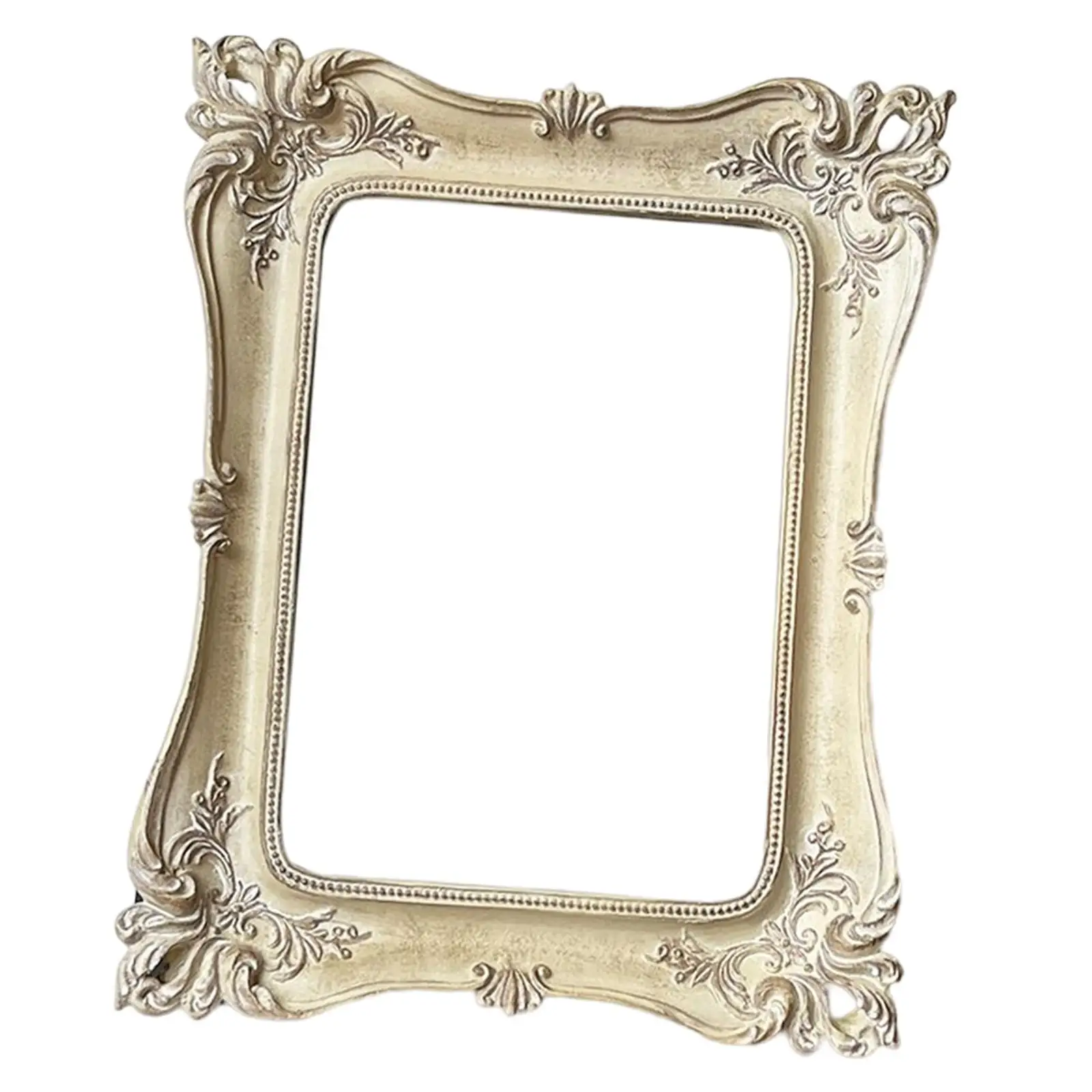 Elegant Antique Picture Frame Rectangle Photo Display Gifts Picture Holder Deluxe Floral Design Home Decor Vintage Photo Frames