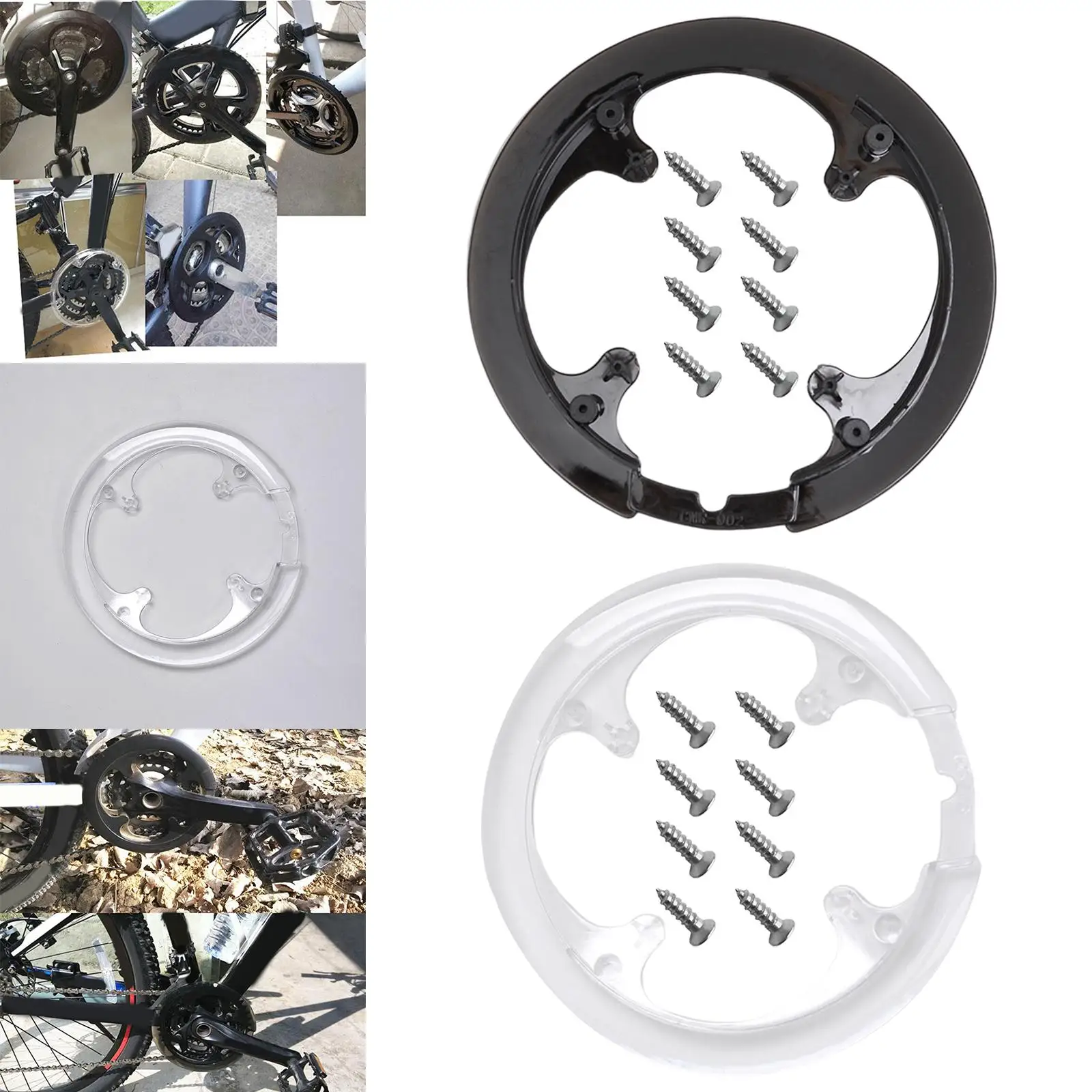 Bike Chainring Guard with Screws Lightweight for Wheel Cover Accessory