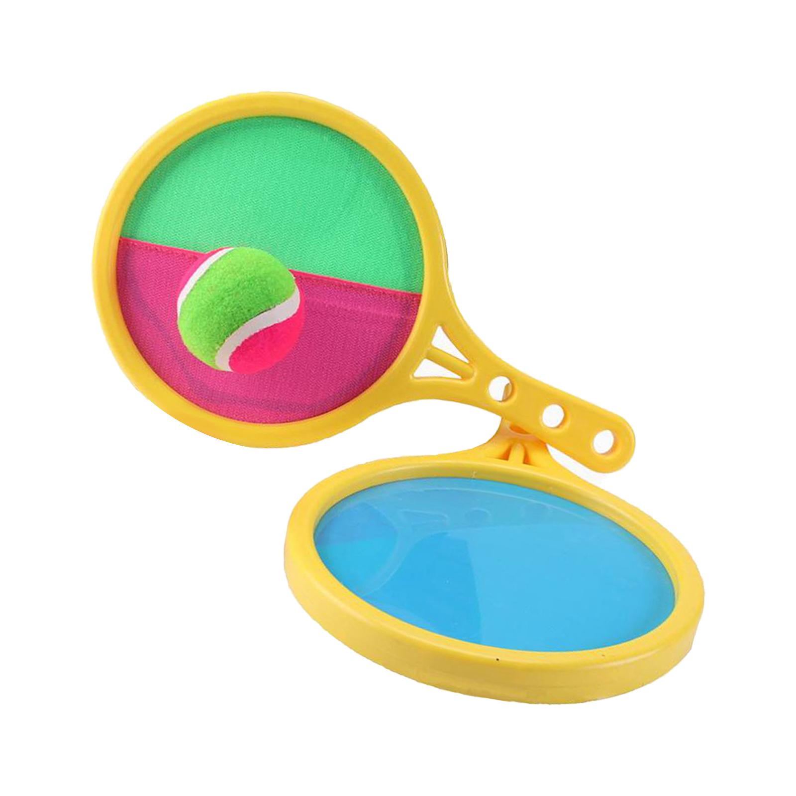 Mini Paddle  Balls Game Racket Set Beach Toys Toss  Balls Disc Paddle Tennis