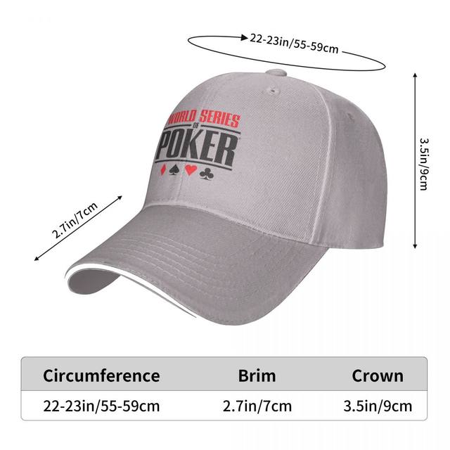 World Series of Poker Cap Baseball Cap Luxury cap Brand man caps