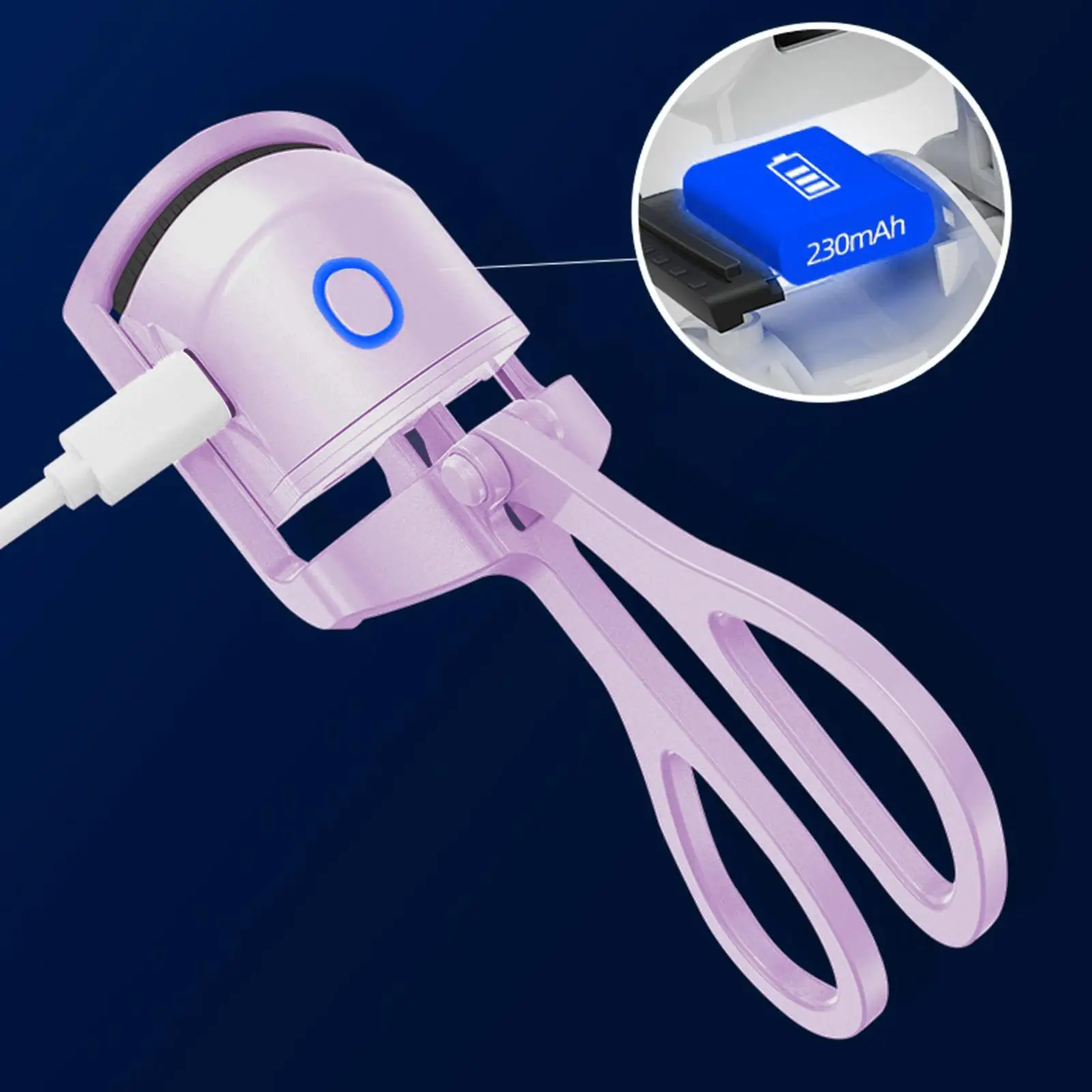 Portable Lash Curler with C Charging Long Lasting Tool Updated Electric Eyelash Curler for Women Heated Eyelash Curler