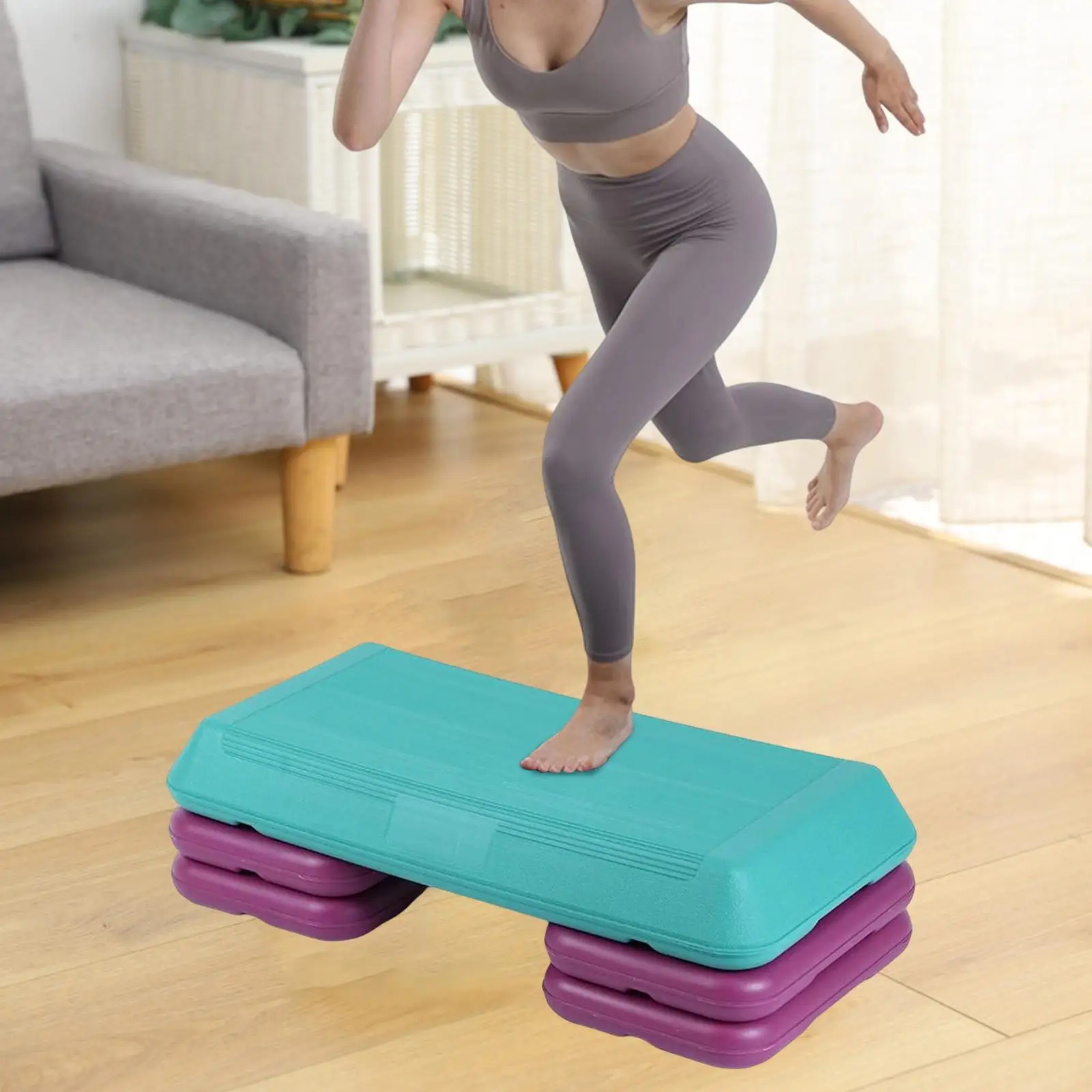 Fitness Pedal Adjustable Portable Durable Board Aerobic Step