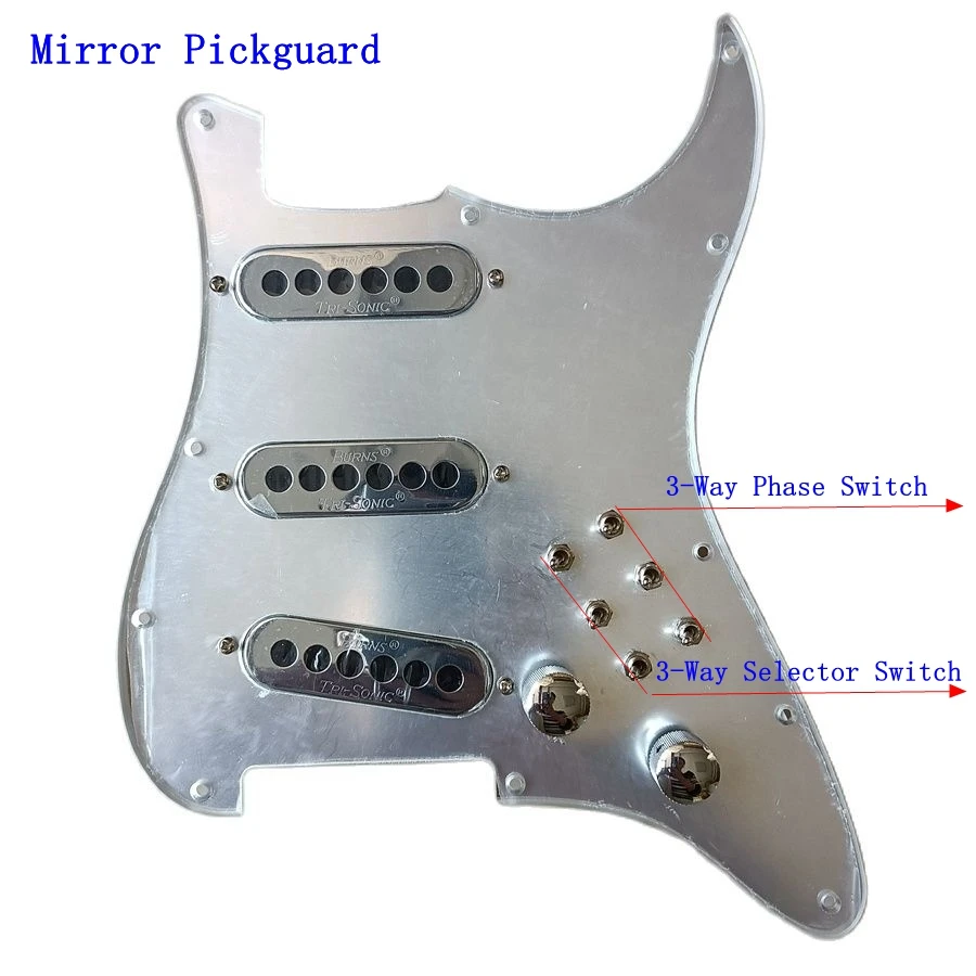 Prewired Burns London Vintage Mini Tri-Sonic Alnico Pickups Single Cut  Switch 1 Set Guitar Wiring Harness