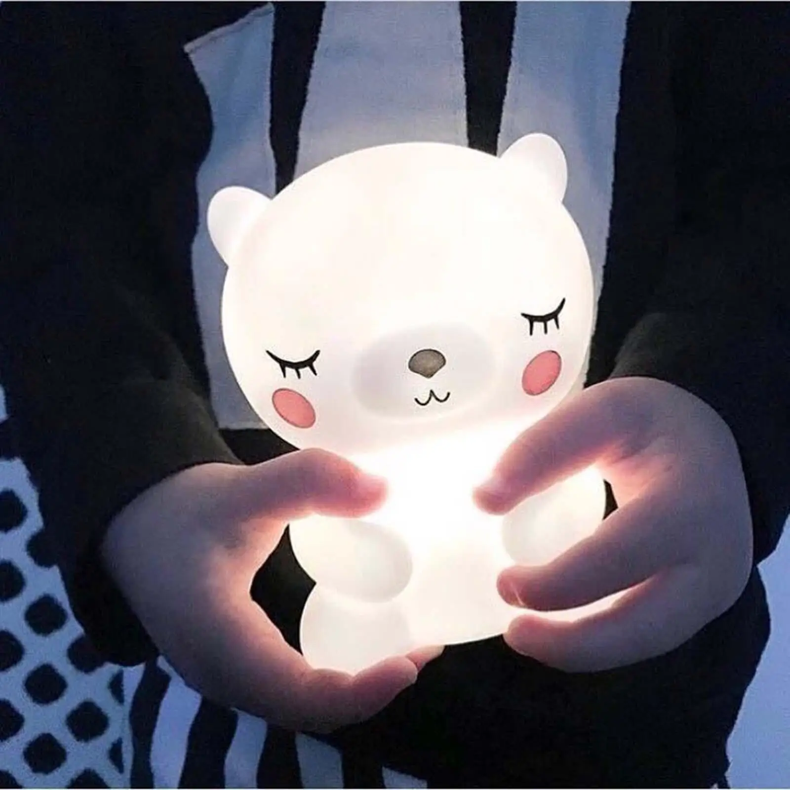 Cartoon Panda Led light Button Battery Birthday Gifts Night Light for Kids Nursery Night Light for Teen Girls Bedroom Bedside