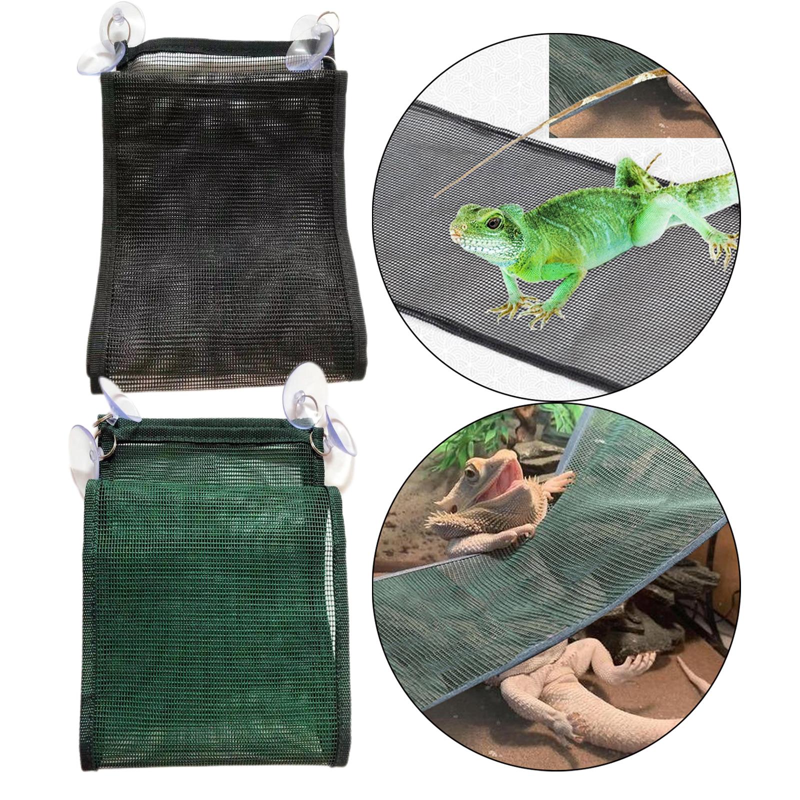 Reptile Hammock with Suction Cup Bearded Dragon Sleeping Bed Climbing