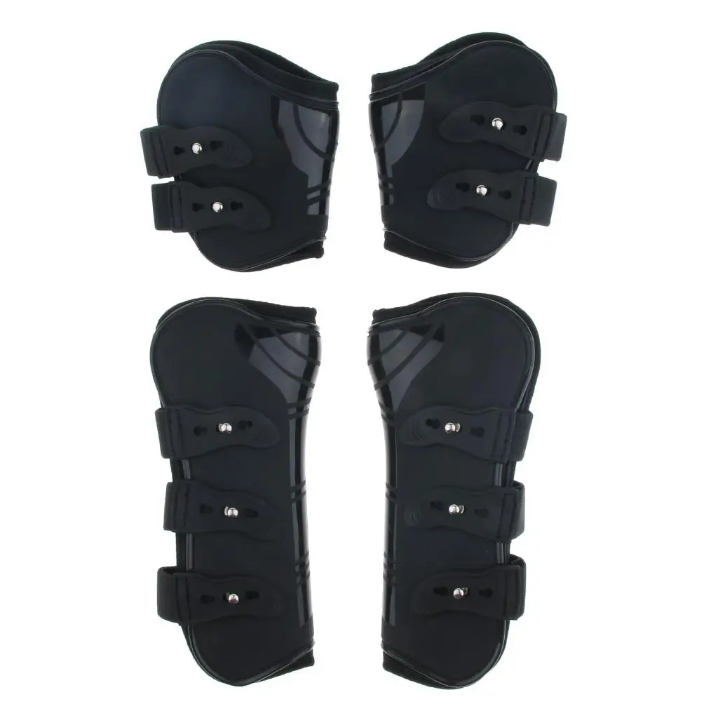 Horse Exercise Jumping Boots Open Front Jumping Tendon Boot & Fetlock Boots