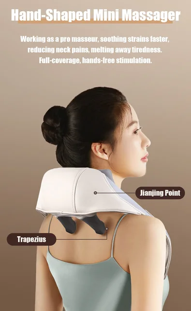 Neck Massager Shoulders Massage Pillow - tradesconnect