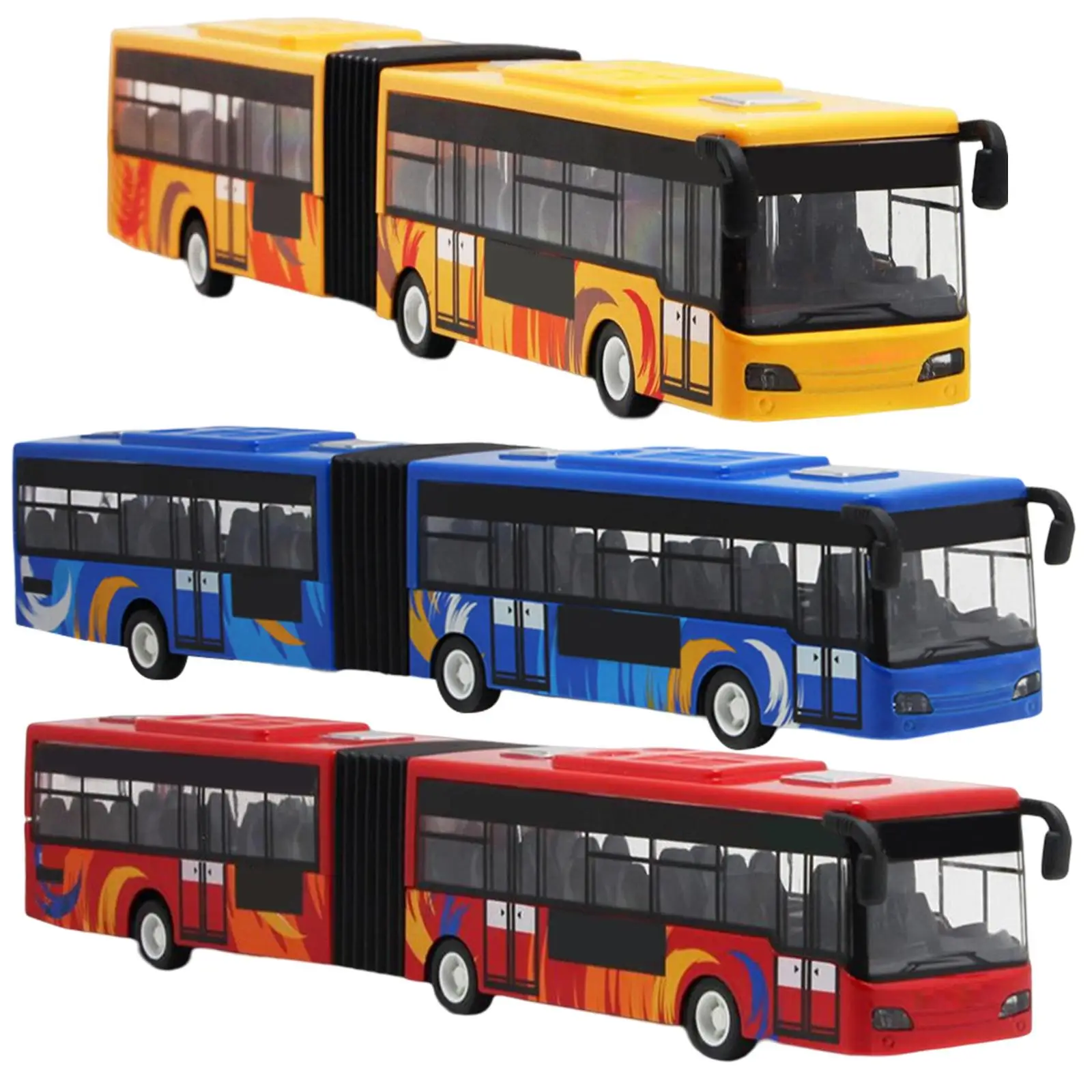1/50 Scale Bus Toy Durable Gifts Collection Party Favors Decorative for Beginners Children