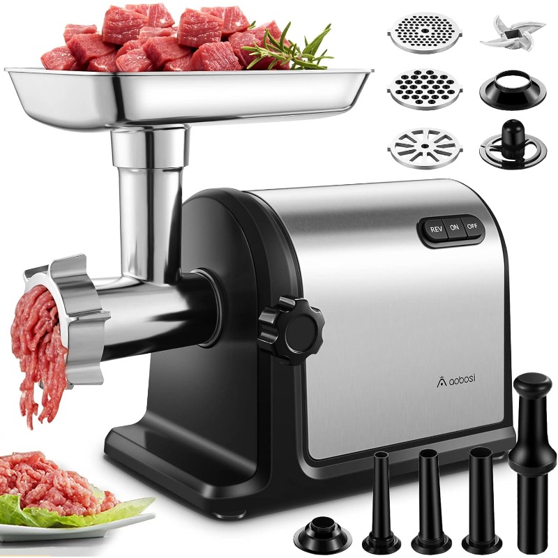 Title 10, AAOBOSI Electric Meat Grinder 【3000W Max 】Hea...