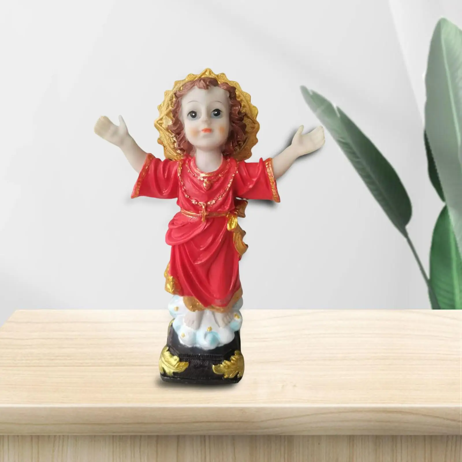 Virgin Statue Table Collectable Ornament Decorative for Rack Gift Office