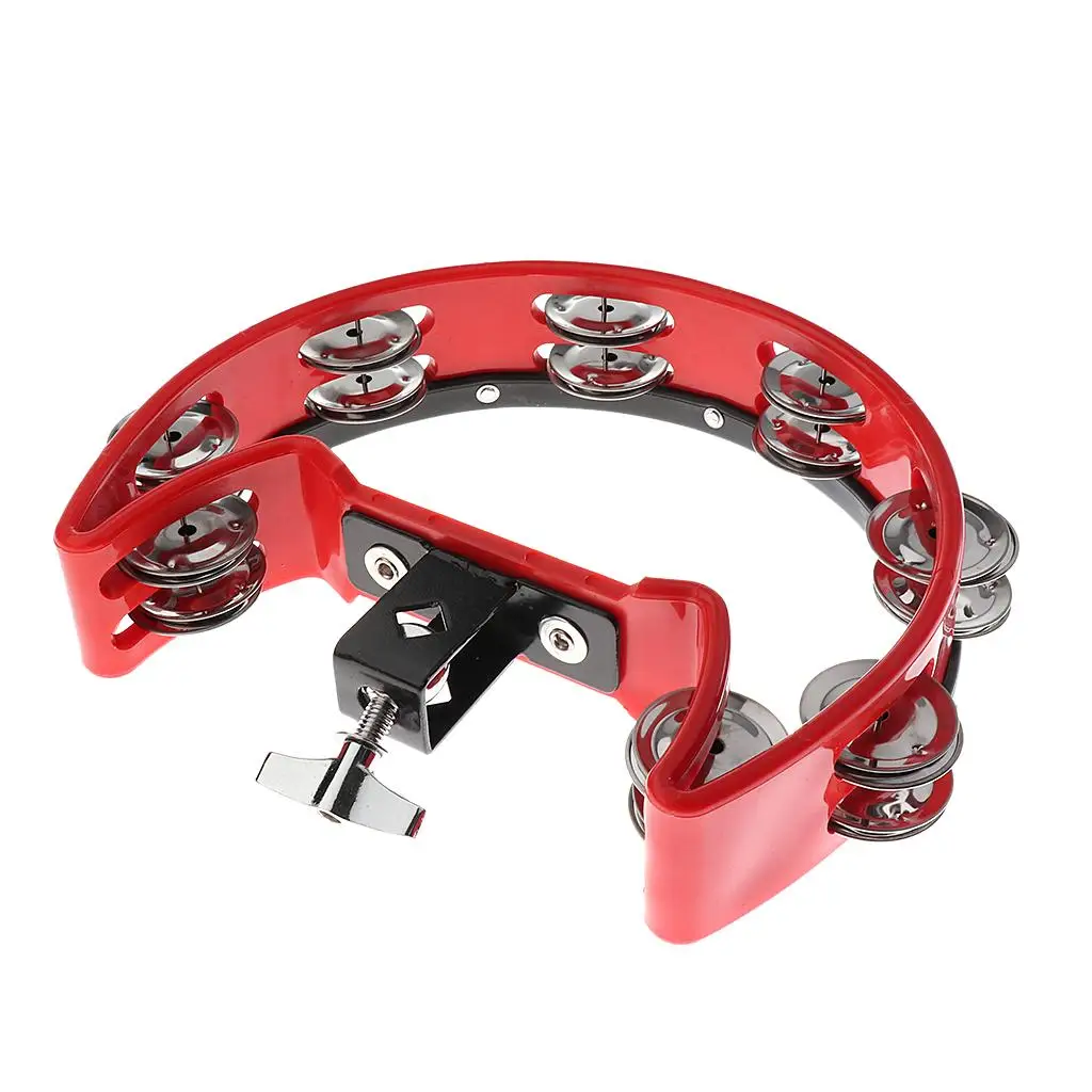 Tambourine Rattle w/ Steel  Musical Instrument Parts for Drum