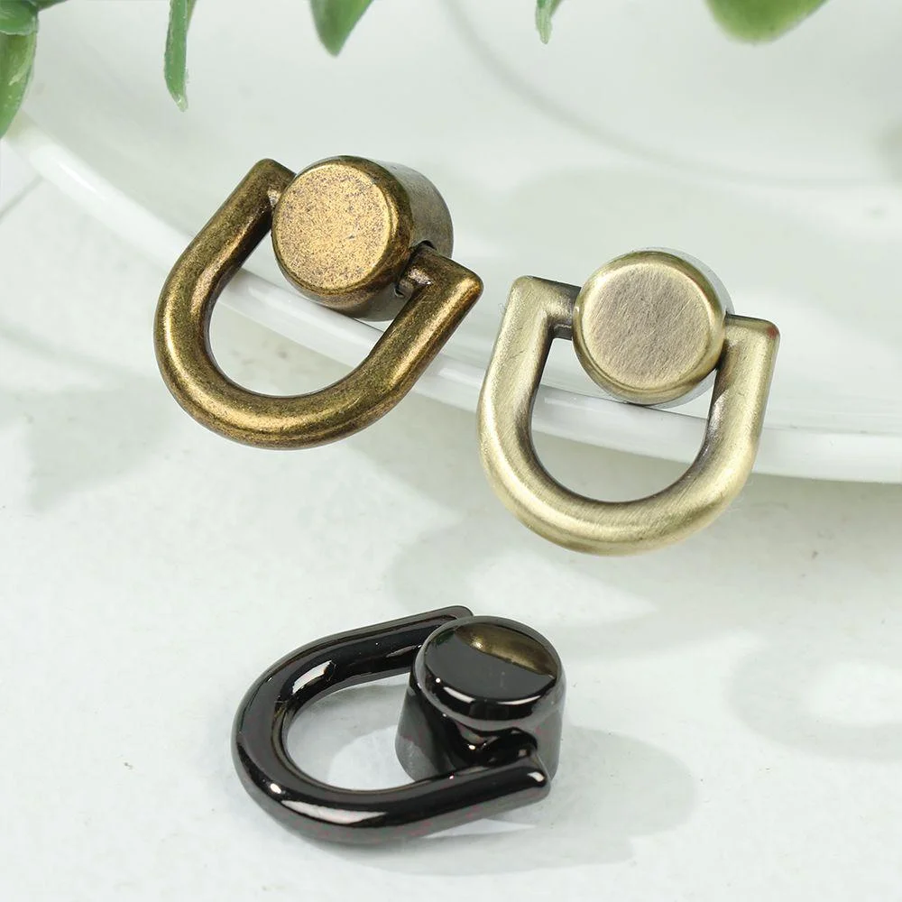 4 Stücke Metall Tasche Niet Nagel Schnalle Nieten Knopf Handtasche Gürtel Aufhänger Leder Handwerk Gepäck Tasche Schnalle Tong Snap Hardware Zubehör – Detail 1