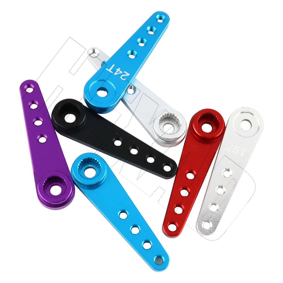 25T/24T/23T Metall Lenkservoarm Verlängerung Horn 37mm für 1/10 RC Auto Boot Futaba HSP Wltoys SCX01 RC Auto Crawler Teile – Detail 4