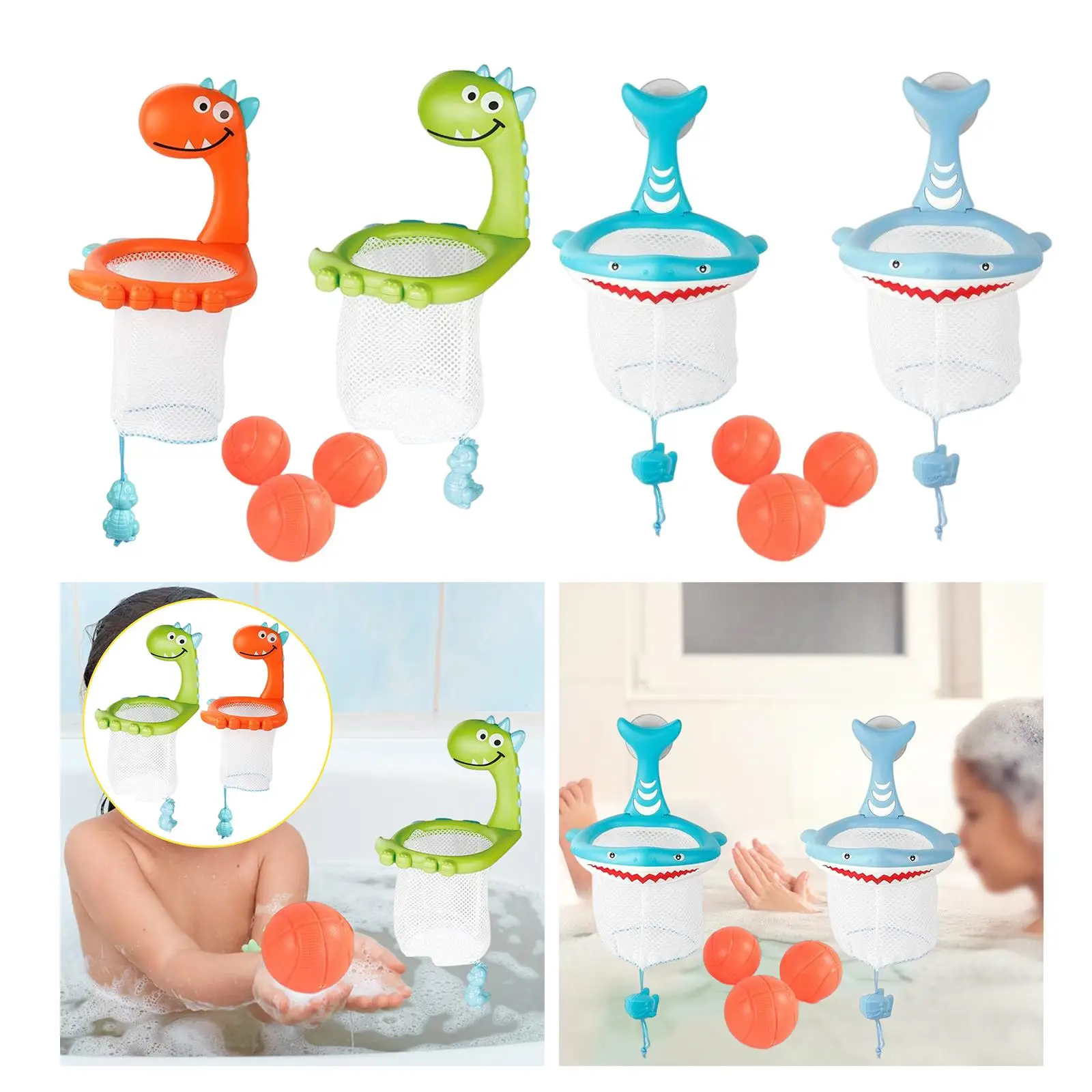 Bathtub Game Toy, Bathtub Basketball Hoop Throw Basket Toys Strong Suction Cup for Toddlers