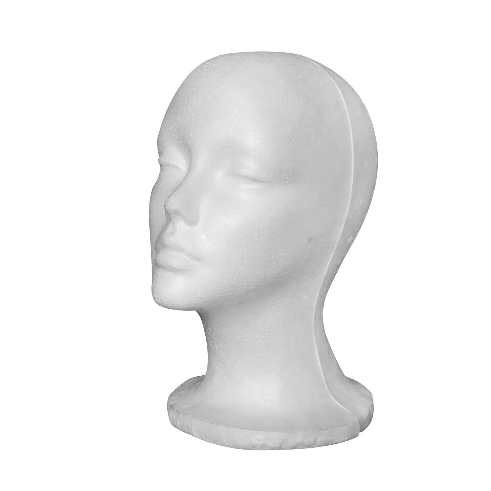 Foam Mannequin Head Multi Functional Hair Hat Display Holder Stand Hairpiece Stand Foam Mannequin Head Display for Props Salon