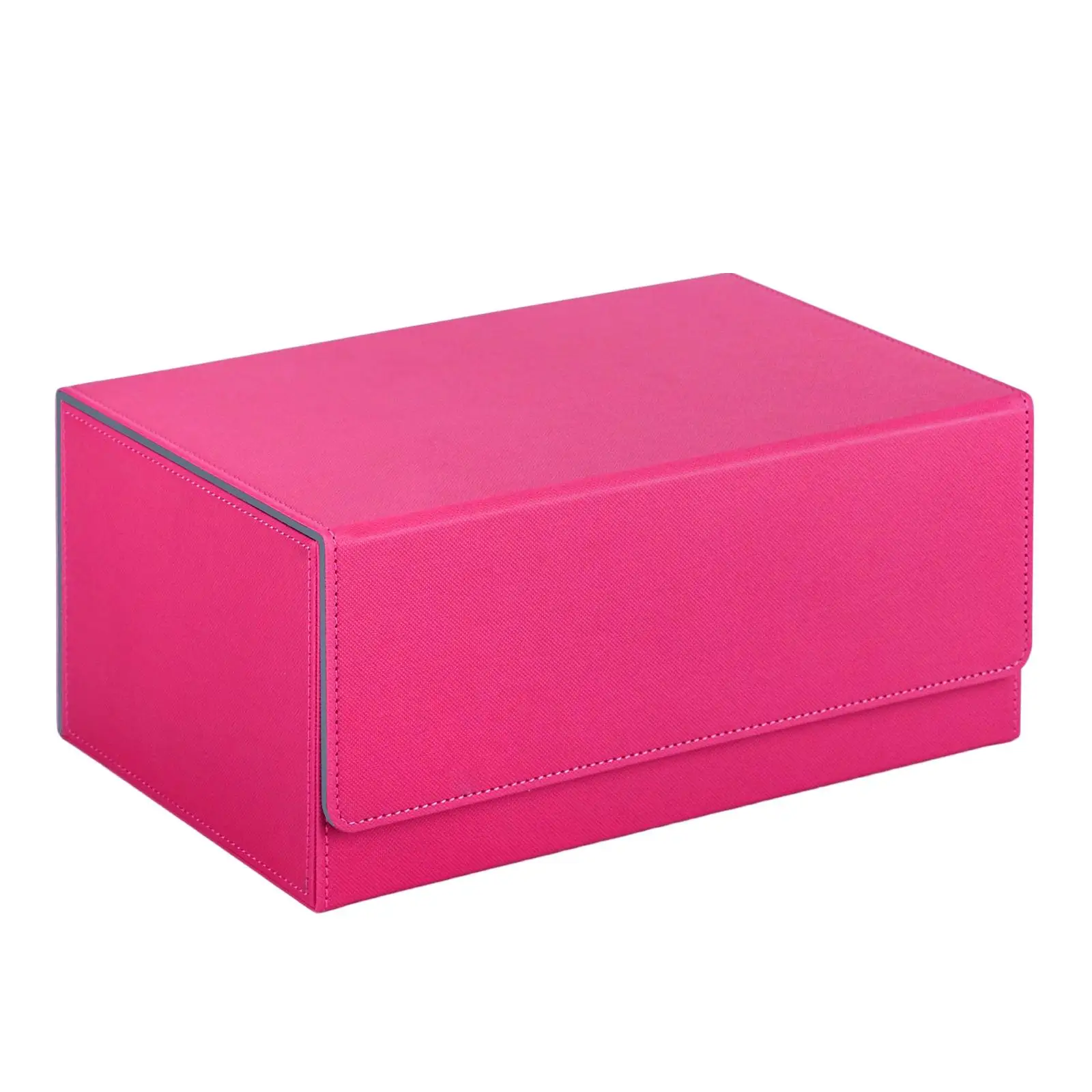 PU Leather Card Case Deck Box Sturdy with Top Open 600 Cards Keep Tidy Baseball Sports Cards