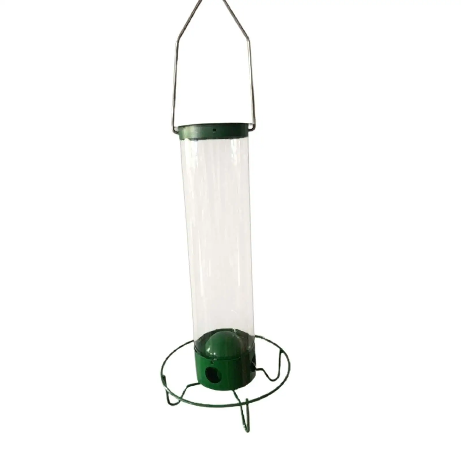 Bird Feeder Garden Decoration with Four Feeding Ports with Hanging Hook Automatic Bird Feeder for Bird Watchers Gift Outside