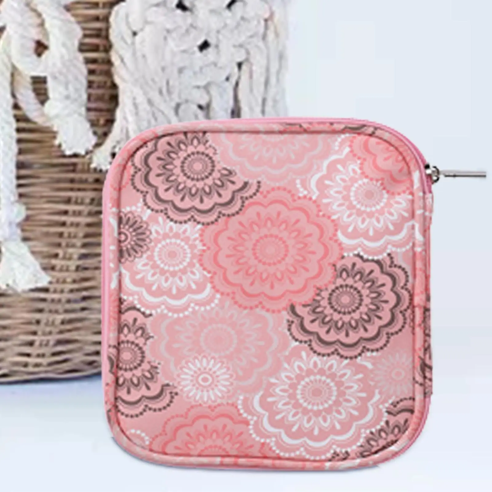 Knitting Needles Storage Bag Durable with Zipper for Needles Scissors Travel Crochet Accessories Double Layers Crochet Hook Case