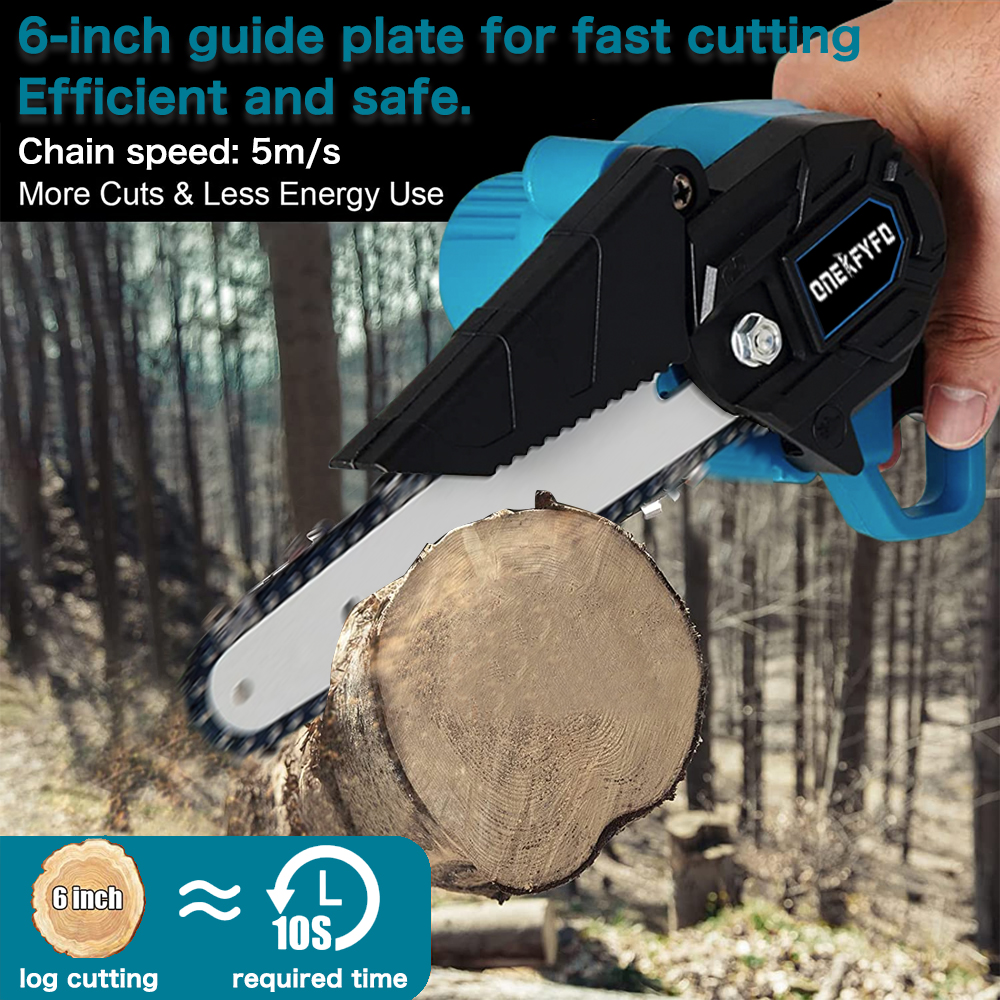 Title 4, ONEKFYFD 6 Inch Electric Portable Chain Saw One...