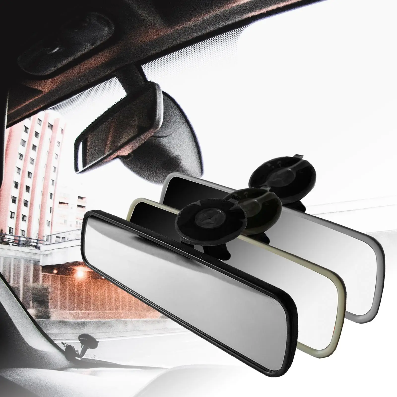 rear mirror Adjustable with Suction Cup Car Interior for Trucks SUV Car