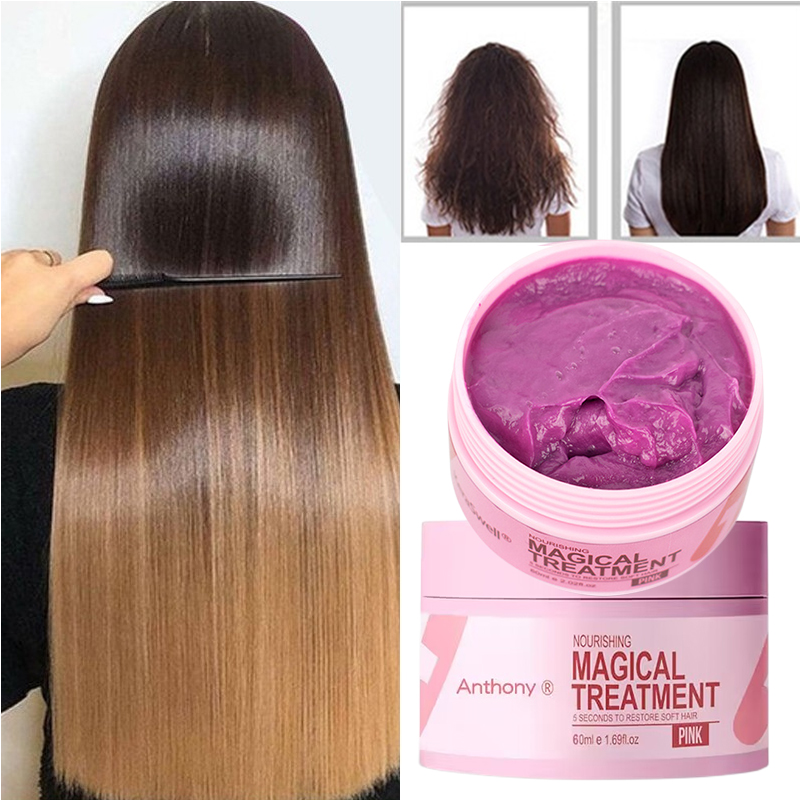 Best of 60ml Magical Hair Mask Keratin 5 Seconds Repair Damage Frizzy Soft Smooth Shiny Hair Deep Moisturizing Scalp Treatment Hair Care Reviews & Tips