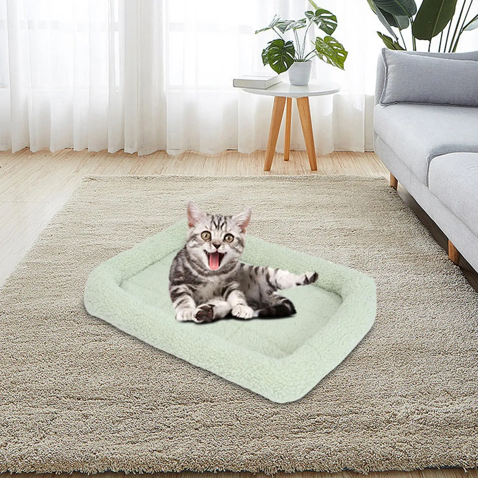 Cat Bed Cushion Cuddler Bed Self Warming Comfortable Nest Dog Bed Pet Pad for Small Medium Dogs Resting Playing Calming Kitten