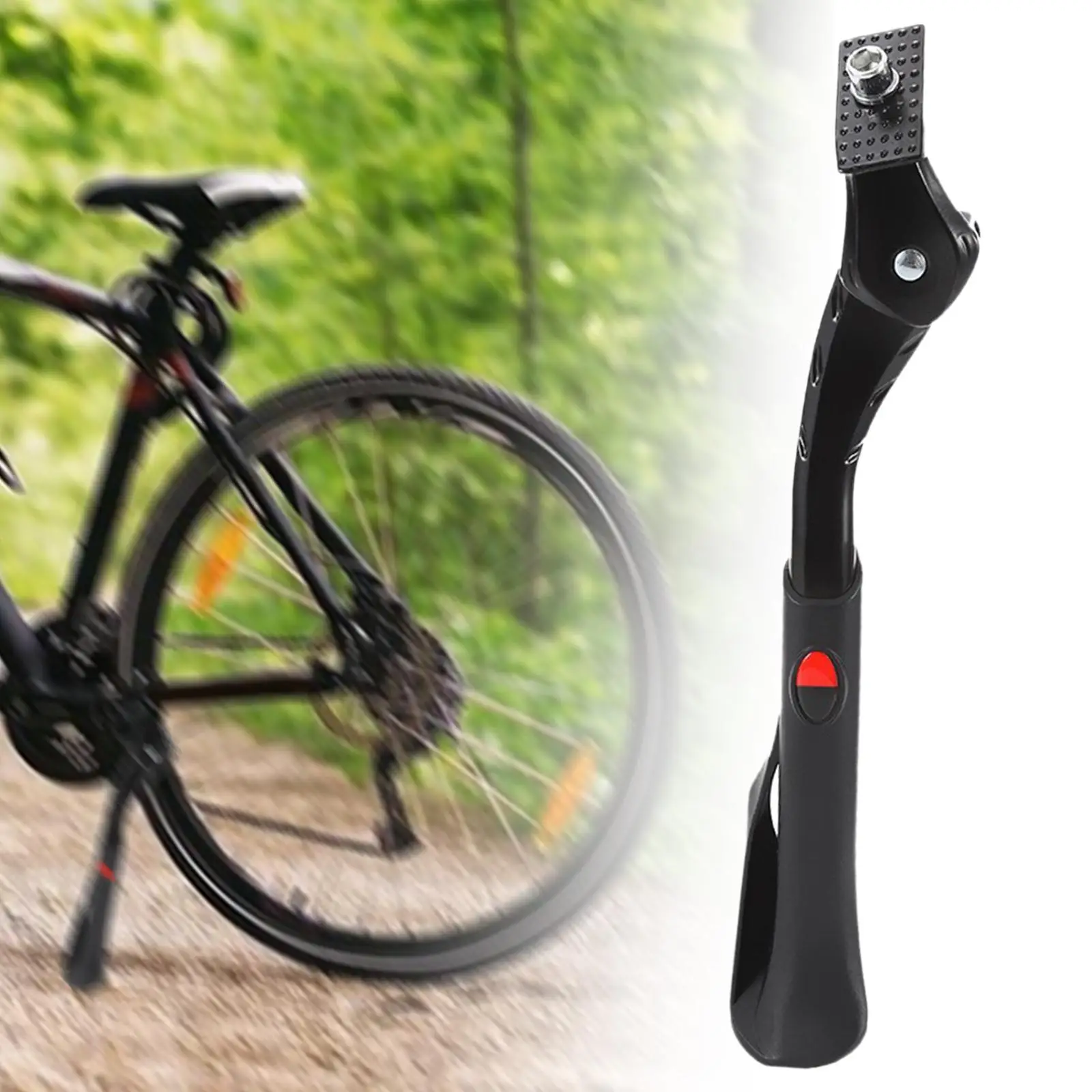 Adjustable Bike Kickstand Center Mount Anti Slip Sole Bicycle Single Leg Bracket