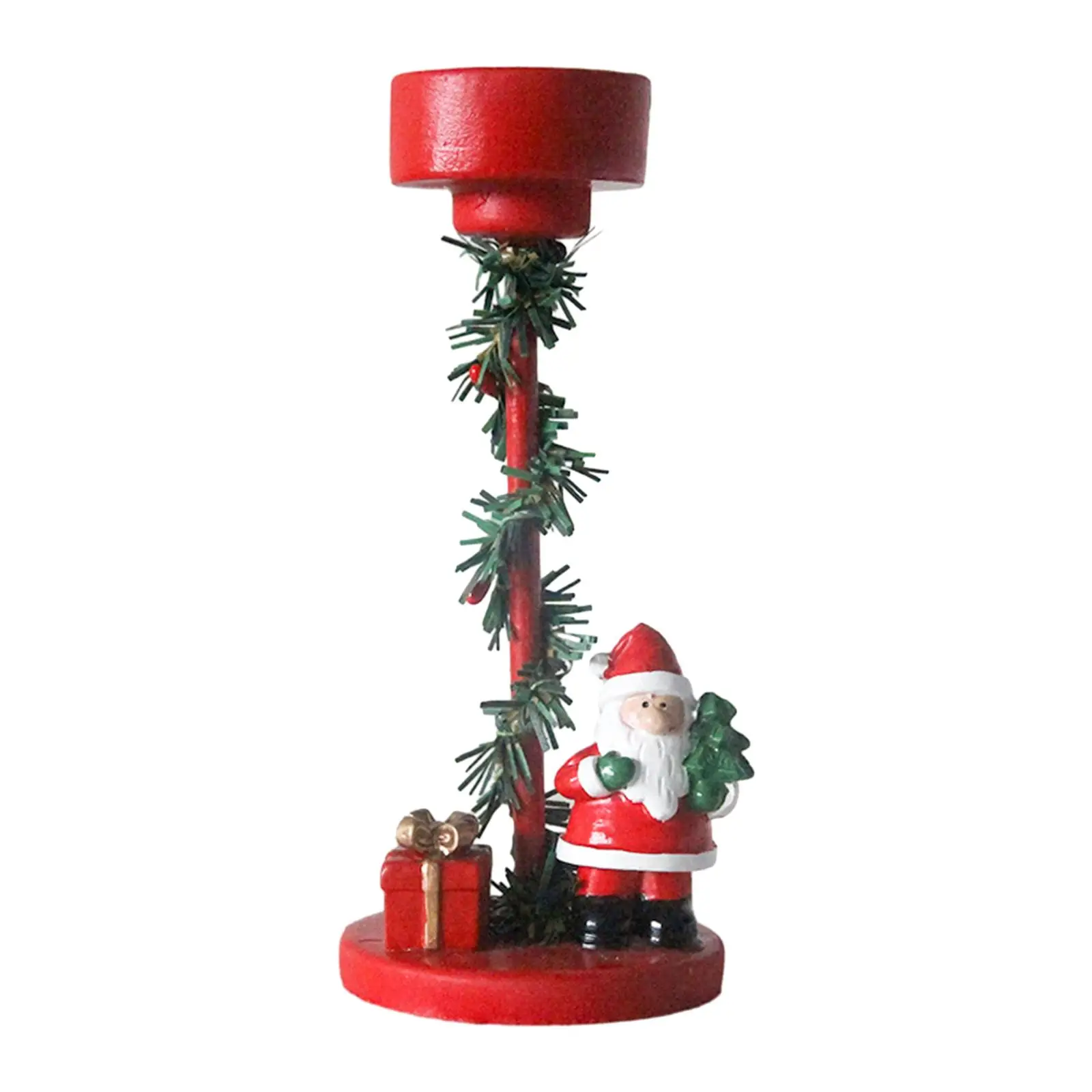 Christmas Candle Holder Centerpiece Iron Party Decor Table Xmas Candle Stand