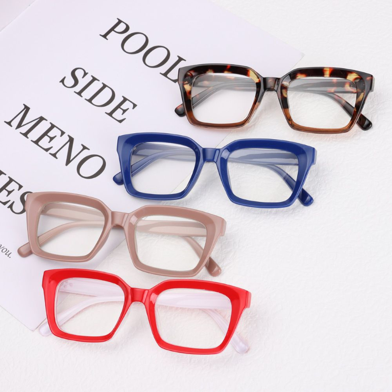 Unisex Übergroße Quadratische Lesebrille Männer Frauen Tragbare Presbyopie Großen Rahmen High-definition-Brillen Dioptrien 0 ~ + 3,00 – Detail 3