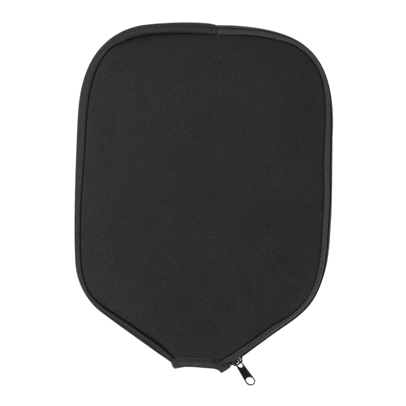 Pickleball Paddle Cover Only Pouch 11.8 x 8.86 inch Fits Most Paddle, Racket Black Neoprene Durable Table Tennis Paddle Case