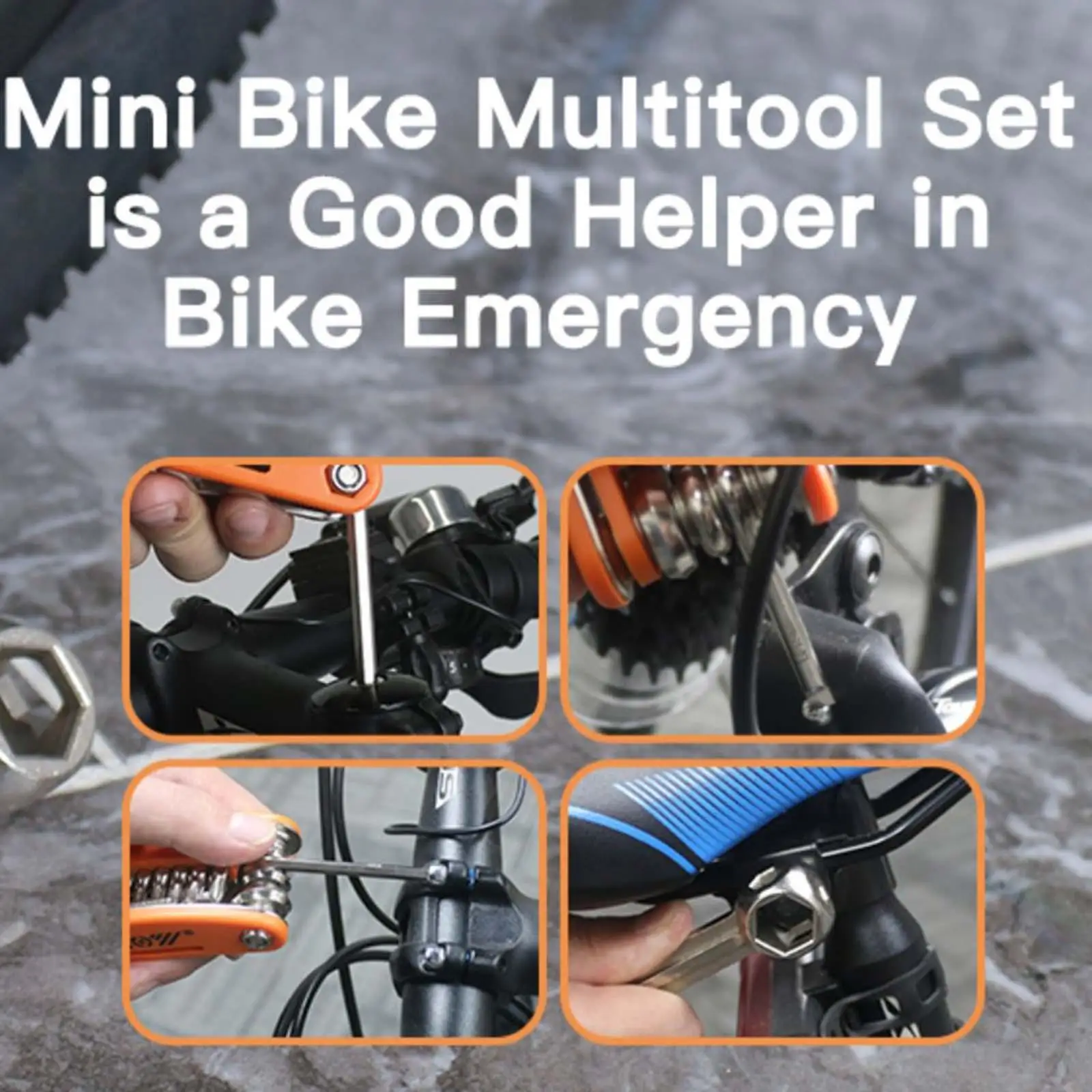 20 in 1 Bike Multitool Bicycle Tool, Lightweight, Portable, with Bike Bone