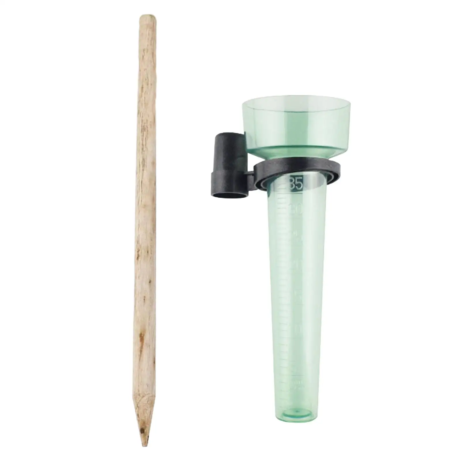 Garden Rain Gauge Lightweight up to 35mm Universal Rainfall Observation Simple Installation Solid Garden Stakes for Pathway Yard