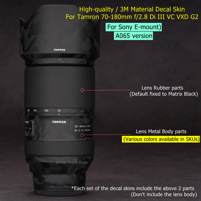 TAMRON 70-180mm F2.8 zoom evolves into the “G2” 2nd