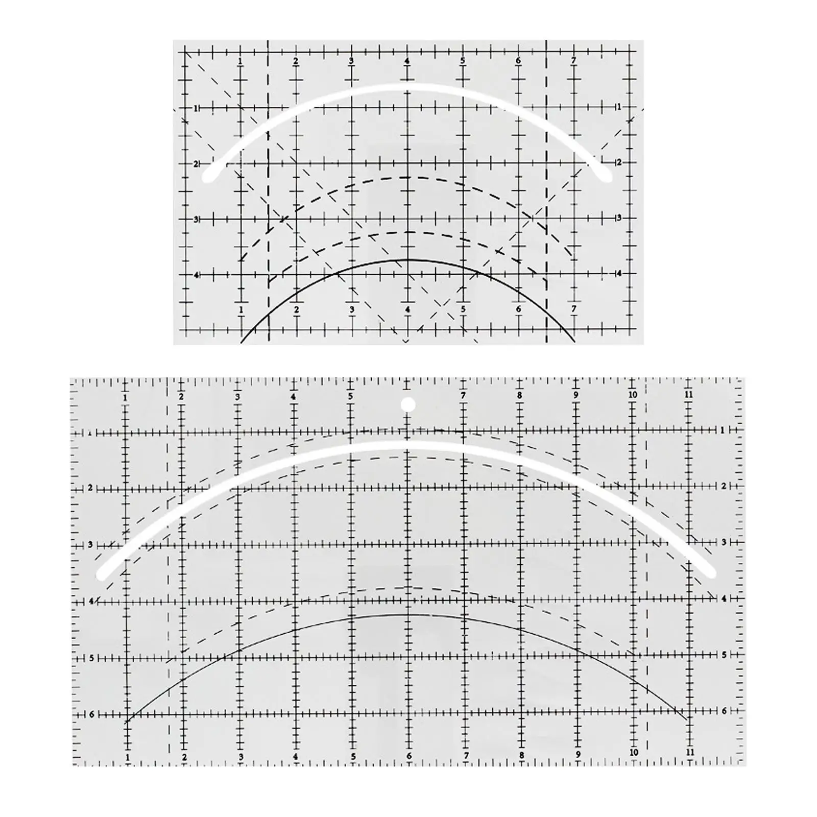 Square Quilting Template Multifunctional Easy to Chop Portable Reusable Quilters Ruler for Household Machine Apprentices Tailors