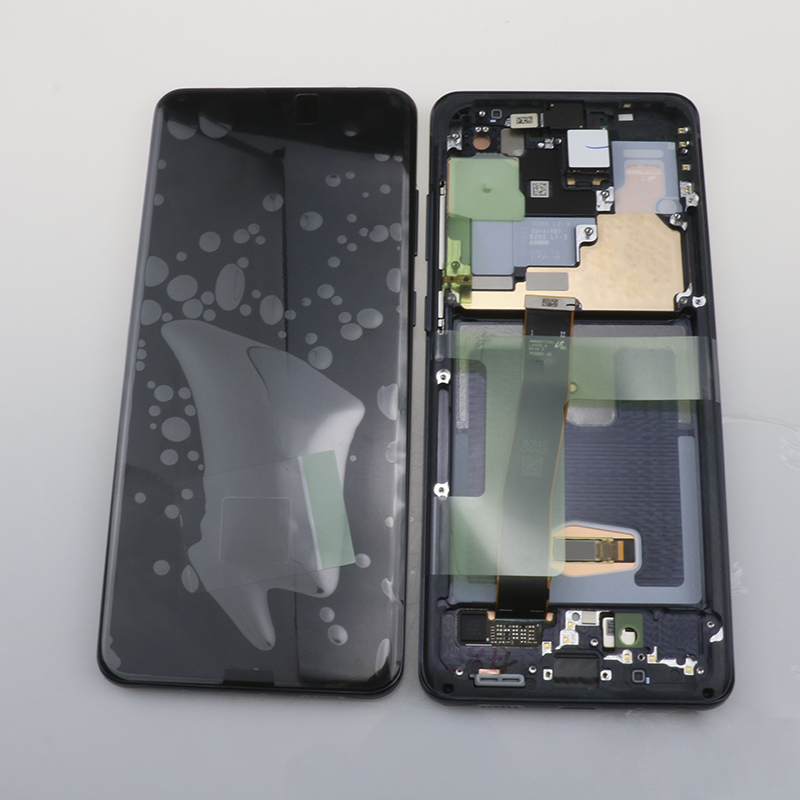 6.9'' Dynamic AMOLED 2X Screen For SAMSUNG S20 Ultra LCD G988 G988F Touch Digitizer Assembly For S20 Ultra Display with Frame S403ef89196b043d2aa982811ffb2d7832