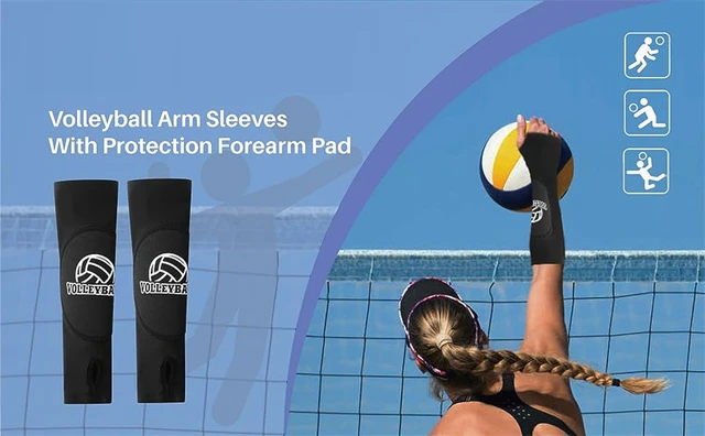 Manguitos de voleibol, acolchado protector extendido para golpear los  antebrazos al jugar voleibol : : Moda